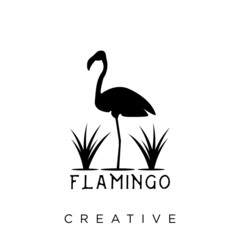 flamingo logo design