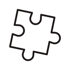 Puzzle icon. Vector graphic illustration. Suitable for website design, logo, app, template, and ui. EPS 10.