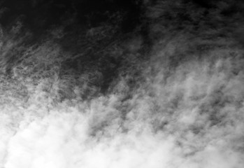 Fototapeta na wymiar Clouds on black background beautiful