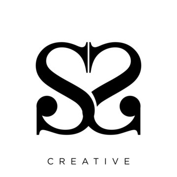 ss luxury logo design
