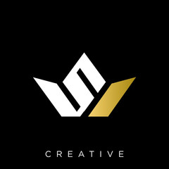 sw logo design vector