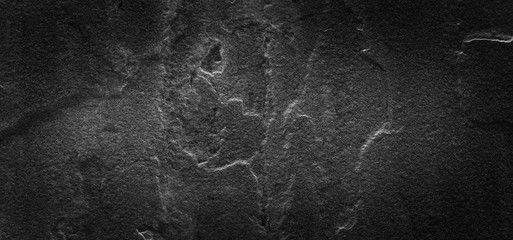 Naklejka premium Dark grunge texture background black paper