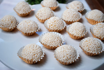 Delicate cupcakes served on table to celebrate children's party, beautiful culinary details full of color and flavor, elegant presentation in Guatemala.