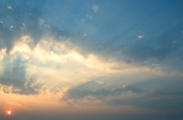 Sky and sun landscape