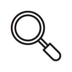 Magnifying glass icon. Vector graphic illustration. Suitable for website design, logo, app, template, and ui. EPS 10.