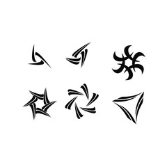 collection vortex circle logo icon design vector