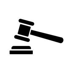 gavel law icon vector