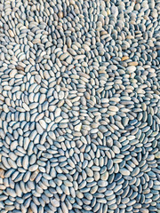 Grey gravel texture. Seamless stone background.