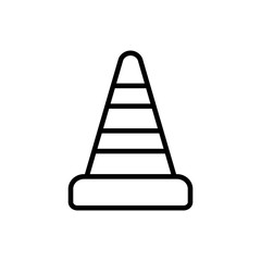 safety cone icon vector template