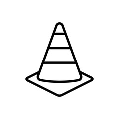 safety cone icon vector template