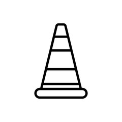 safety cone icon vector template
