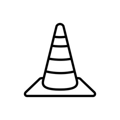 safety cone icon vector template