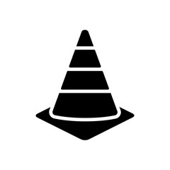 safety cone icon vector template