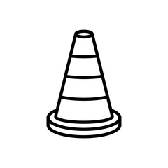 safety cone icon vector template