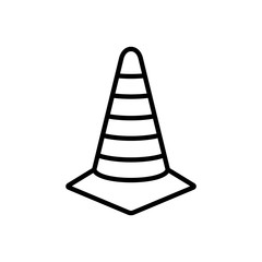 safety cone icon vector template