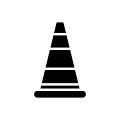 safety cone icon vector template