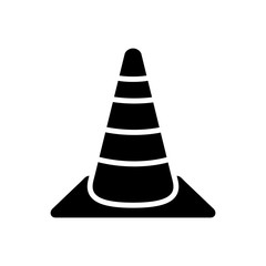 safety cone icon vector template
