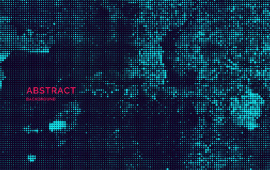 Monochrome printing raster, abstract vector halftone background.