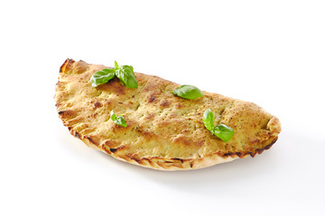 Traditional Italian Whole Calzone Pizza or Kalzone Cutout