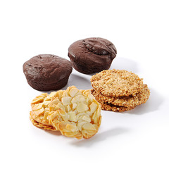 Chocolate Cupcakes, Almond Cookie and Sesame Cookies