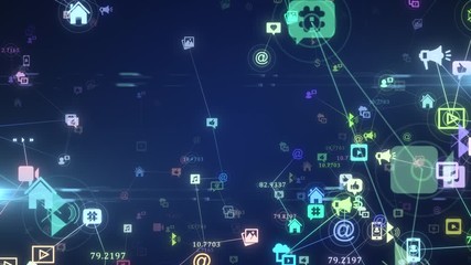 Connected smart devices for social media and network technology platforms