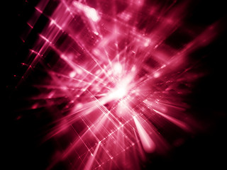 Naklejka premium Abstract red on black background element. Fractal graphics 3d illustration. Science or technology concept.