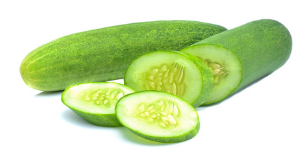 Cucumber isolated on white background