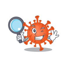 Deadly corona virus in Smart Detective picture character design