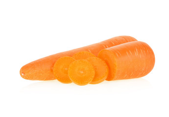 Carrots isolated on white background
