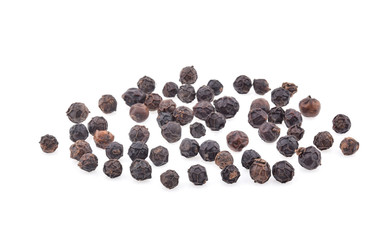 Black pepper isolated on white background