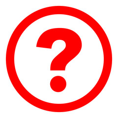 Question mark for websites, web pages, design, and business.