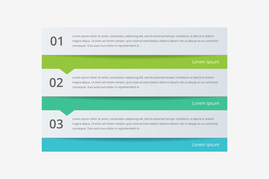 Modern Vector Abstract Infographic With 3 Steps Or Processes Elements. Business Concept Timeline. Vector Illustration.