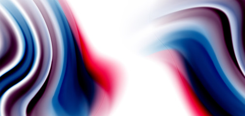 Silk smooth lines on white, liquid fluid color waves. Vector Illustrations For Wallpaper, Banner, Background, Card, Book, Illustration, landing page, cover, placard, poster, banner, flyer, design