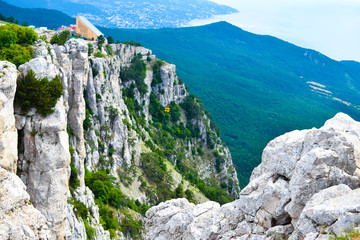 Naklejka premium view from the top of mountain