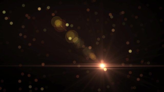 Seamless Loop Beautiful Golden Shiny Abstract Luxury Small Hexagon Bokeh Glitter Sparkle With Warm Brown Lens Flare Of Sun Light Animation
