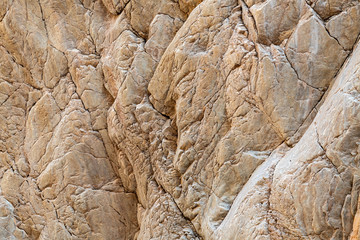 Rocky surface of the Titus Canyon wall, Death Valley National Park, California, USA