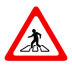 pedestrian crossing sign