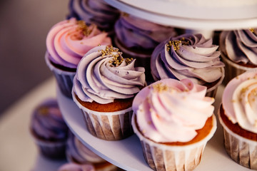  pale pink pancakes with decorative gold beads