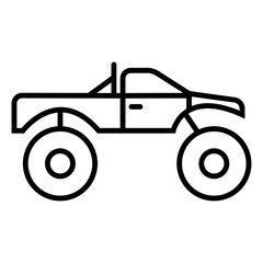 Off road car icon vector