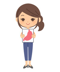 普通の胃の患者