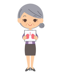 普通の肺の患者