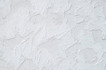 New white painted plaster om wall