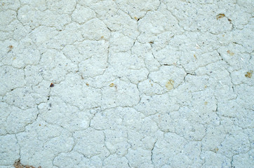 Old mud plaster on wall close up