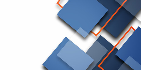 Abstract Blue Squares design background