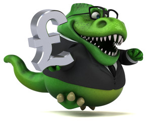 Fun trex - 3D Illustration © Julien Tromeur