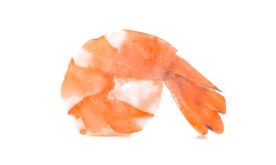 shrimp isolated on a white background