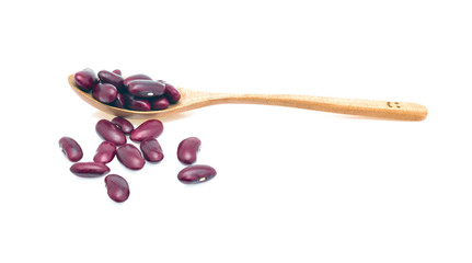 red beans isolated on the white background