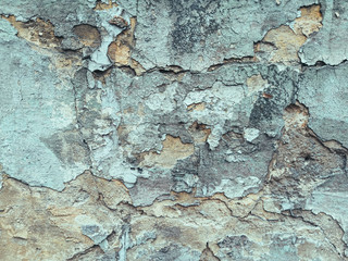 Background of old cracked paint on concrete