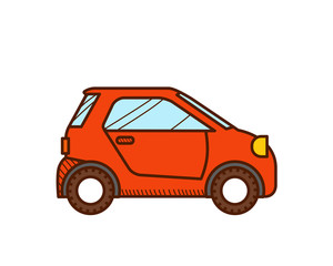 Micro Car interface isolated on white background