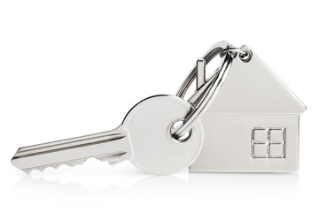 House key, isolated on white background